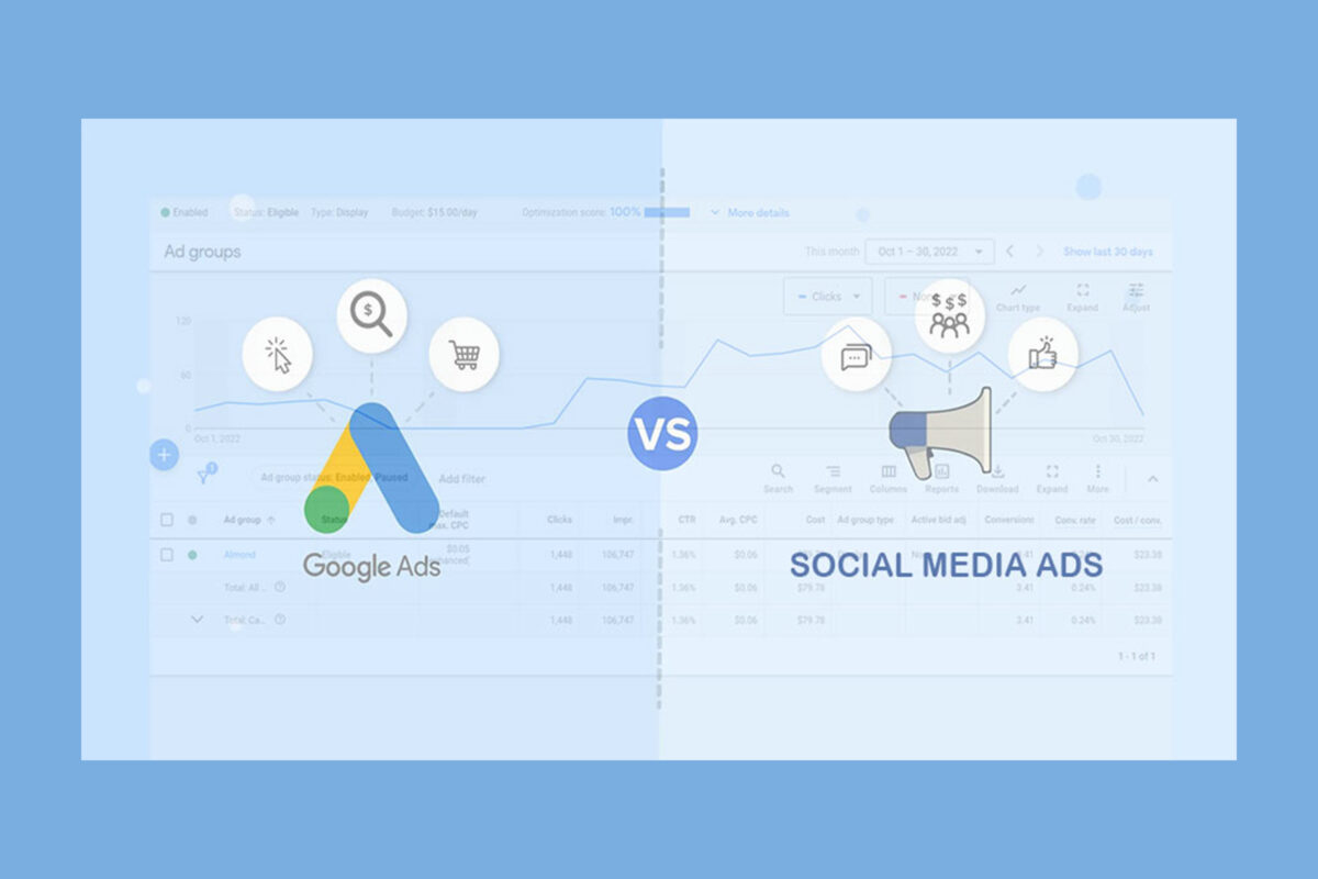 Google ads Vs social media